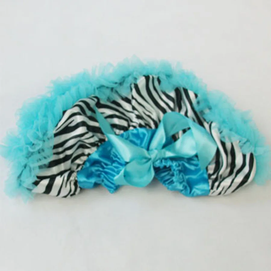 Одежда для маленьких девочек Мини юбка с принтом зебры Юбка пачка малышей Синяя