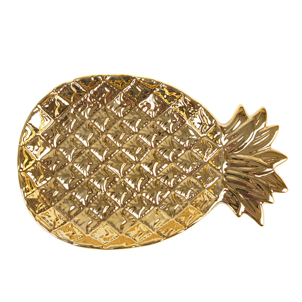 Прекрасный лоток для хранения в форме ананаса керамическая тарелка украшение