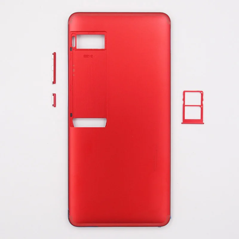 Красный BaanSam батарейный задний чехол для Meizu Pro 7/5,2 дюйма с кнопками громкости питания+ лоток для sim-карты - Цвет: Красный