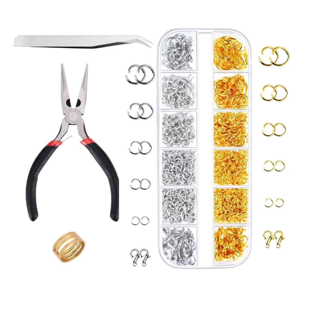 

12 Grids Jewelry Making Set Tool Findings Starter Plier Beading Accessories Jewelry Tool Set