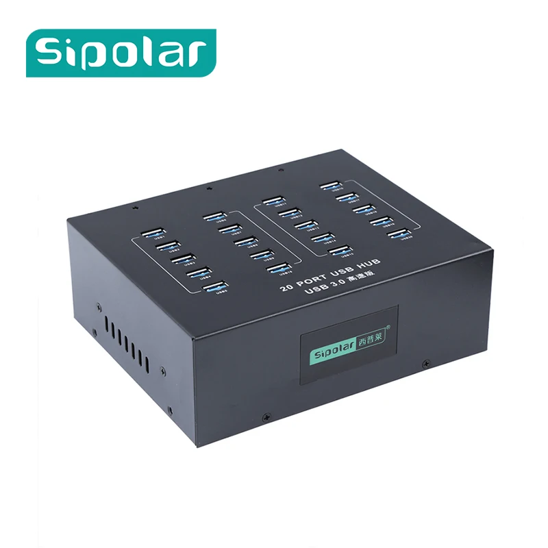 Sipolar Industrial 20 портов 100 240 В USB 3 0 hub высокоскоростное зарядное устройство со