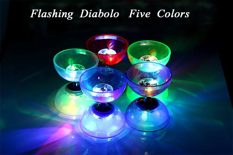 Два эластичных подшипника yoyo два мигания Diabolo вида подшипников мини Спиннер