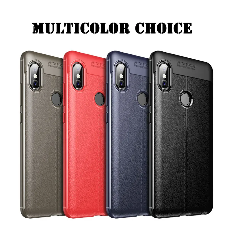 Для Xiaomi Mi Mix 2S mix2s Fundas Leater Личи Текстура мягкая резиновая ТПУ Силиконовая задняя