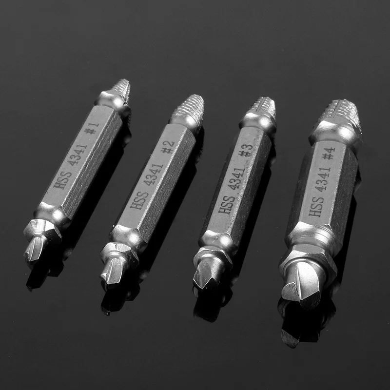 Скорость из 1 комплект Двусторонняя поврежденный винт Extractor сверло руководство