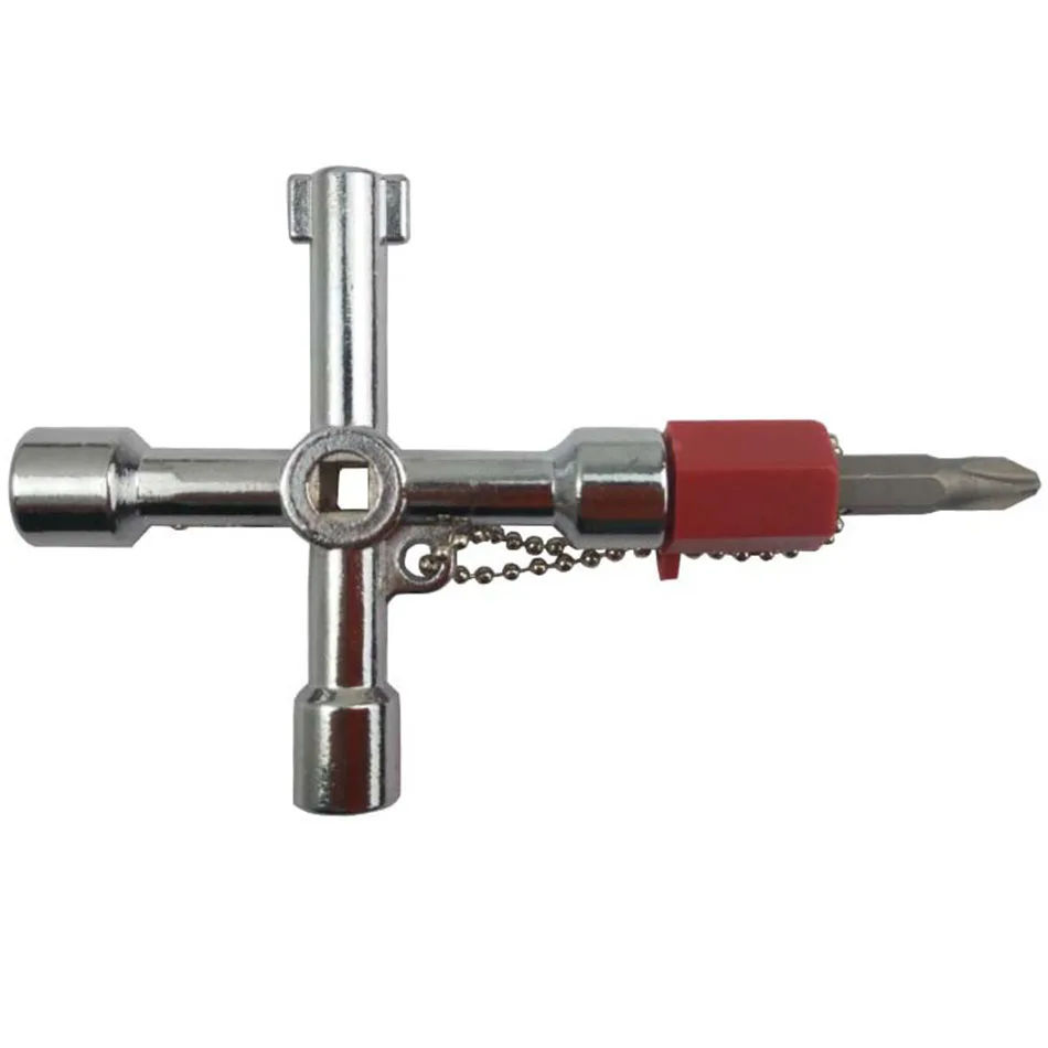Multifunction 4 Ways Universal Triangle Wrench Key Plumber Keys For Gas Electric Meter Cabinets Bleed Radiators | Инструменты