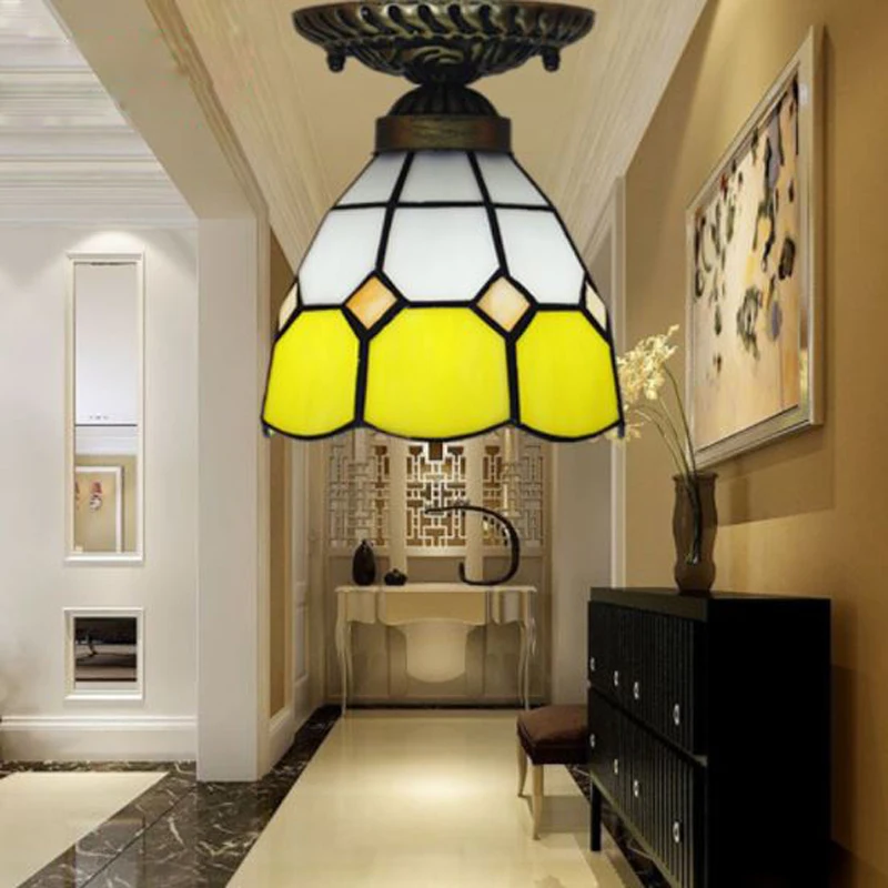 LED Tiffanylampe средиземноморская Тиффани лампа-Русалка AC 110/220V E27 оболочка лампа для