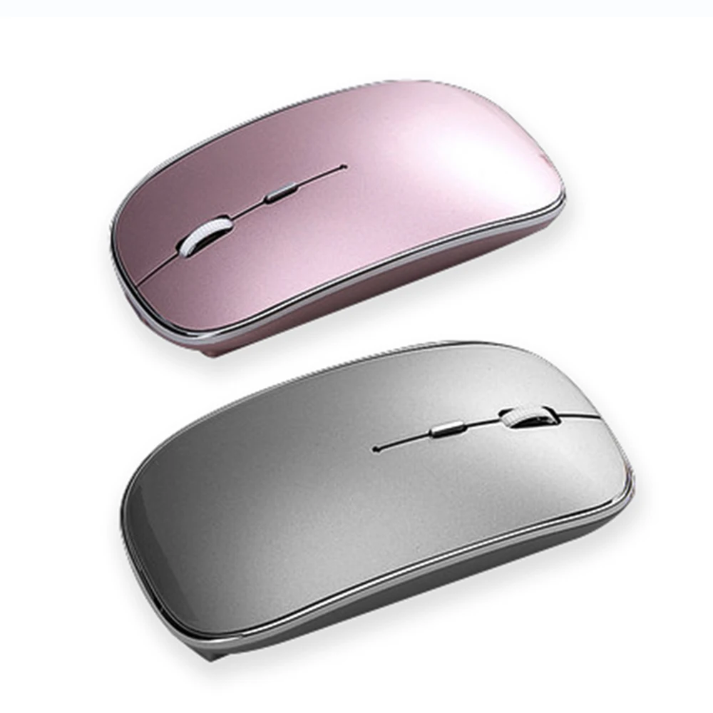 Двухрежимная алюминиевая беспроводная мышь 2 4G перезаряжаемая Bluetooth