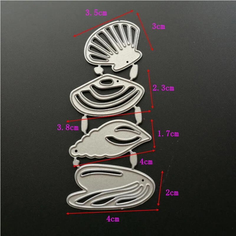 

Sea shell Metal Cutting Dies Stencils for DIY Scrapbooking/photo album Decorative Embossing DIY Paper Cards