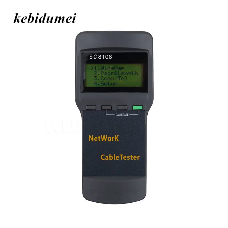 Многофункциональный сетевой тестер SC8108 ЖК дисплей LAN Телефон Кабельный счетчик и