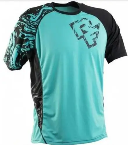 Men's MTB Downhill Motocross Cycling Short Sleeve Clothing T-Shirts Summer Blue Black Green | Спорт и развлечения