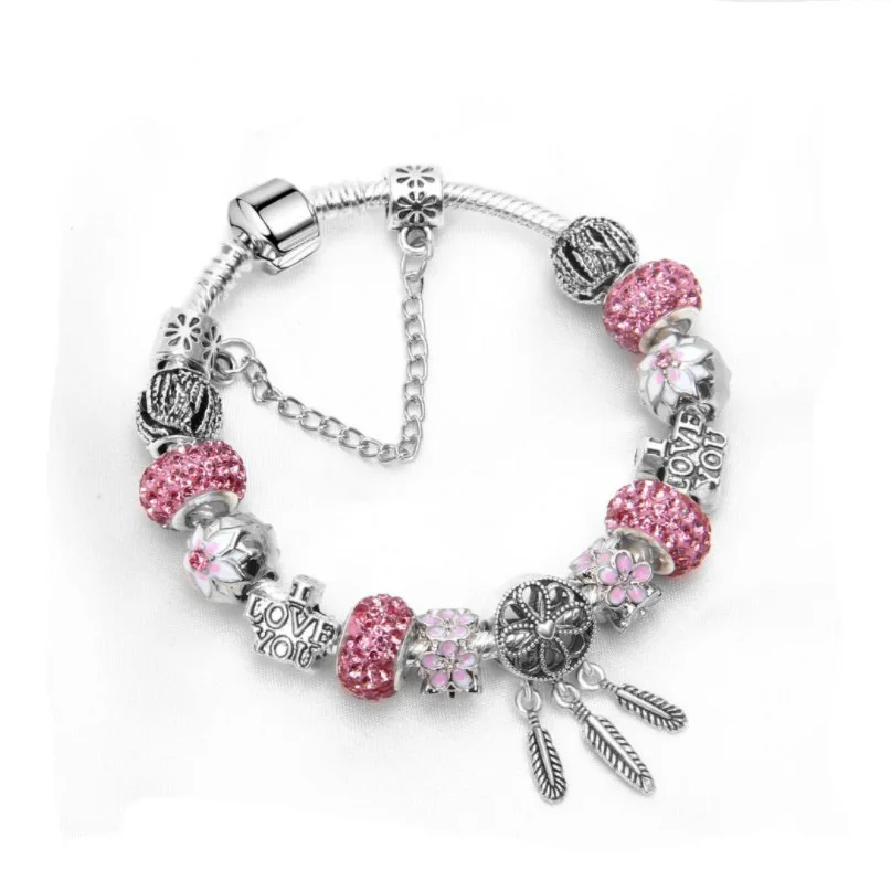 Hermp DIY Charms Bracelet Original Charm Pendant Alphabet Beads Accessories Jewelry Wholesale | Украшения и аксессуары