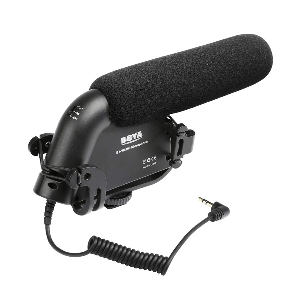 BY-VM190P профессиональный микрофон для камеры с крышкой Windshiel DSLR видеокамеры