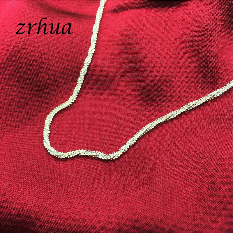 ZRHUA Модные Простые цепи для женщин ножной браслет горячая Распродажа 925 стерлингового серебра ножной браслет для женщин бижутерия для ног аксессуары