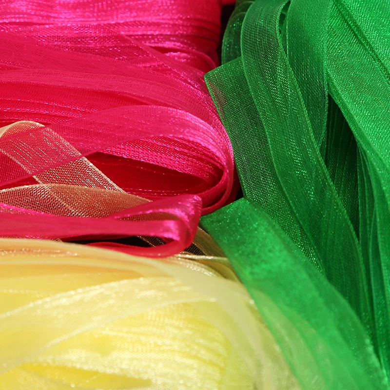 Лента из органзы однотонная 10 мм 20 ярдов/партия|organza ribbon wedding|ribbon weddingorganza |