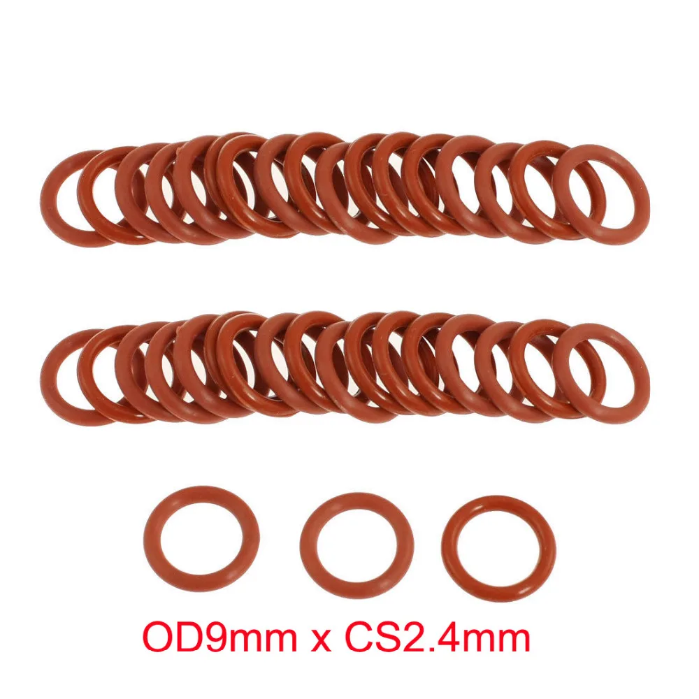 

OD9mm x CS2.4mm silicone rubber seal o ring o-rings