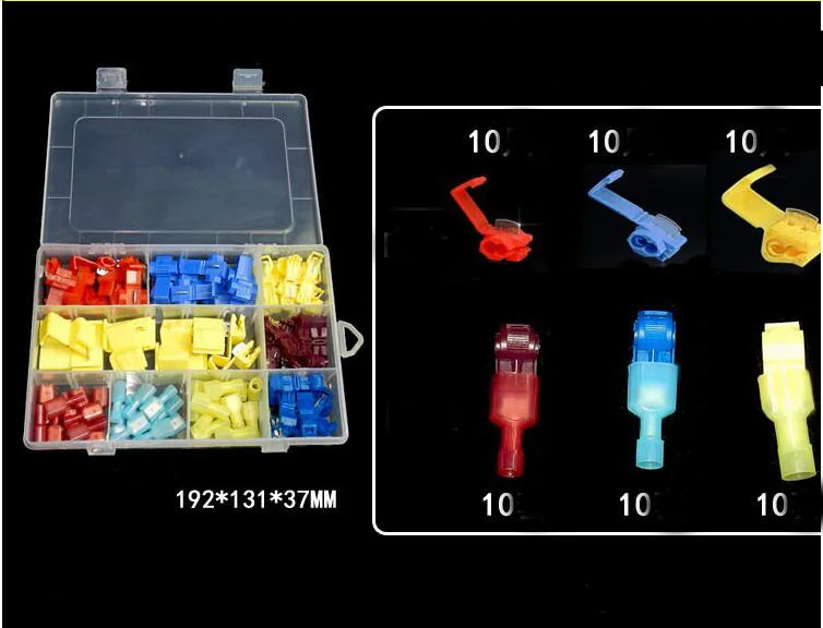 Быстроразъемный зажим комплект Т образных соединительных клемм|wire terminals set|terminal