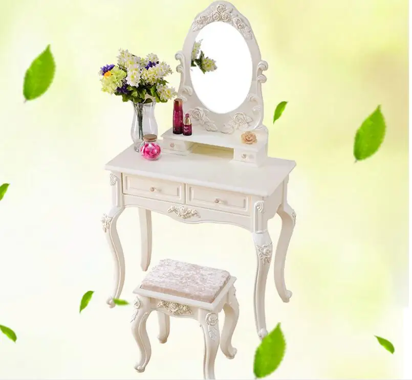 European dressing table bedroom modern minimalist dressing table small apartment variety 50/60/70/80 mini dressing table