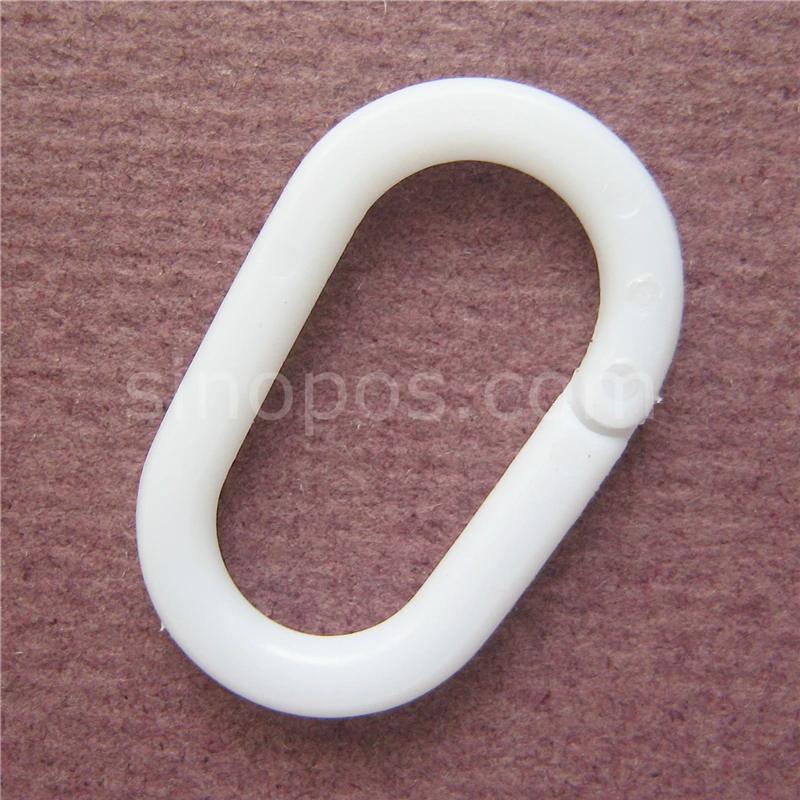 Пластиковое овальное кольцо 22 мм для переплета карточек и книг коллекционное