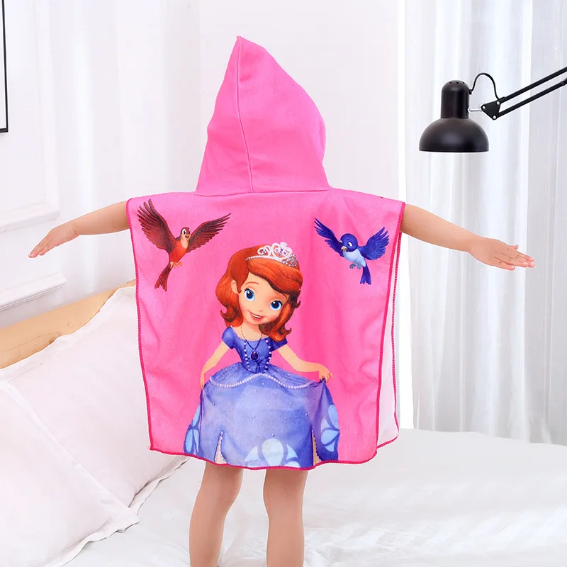 Детское хлопковое банное полотенце Disney мультяшный Человек-паук Минни пляжное