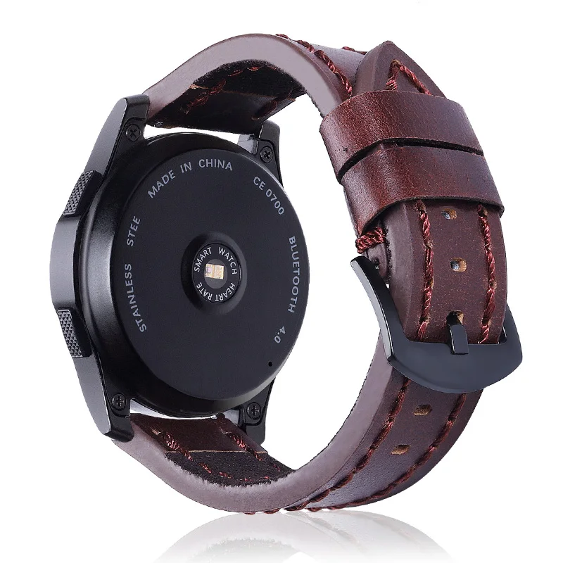 Laforuta gear S3 Frontier ремешок для samsung Galaxy Watch 46 мм S 3 Slassic 22 мм кожаный браслет на запястье Ретро винтажный ремень