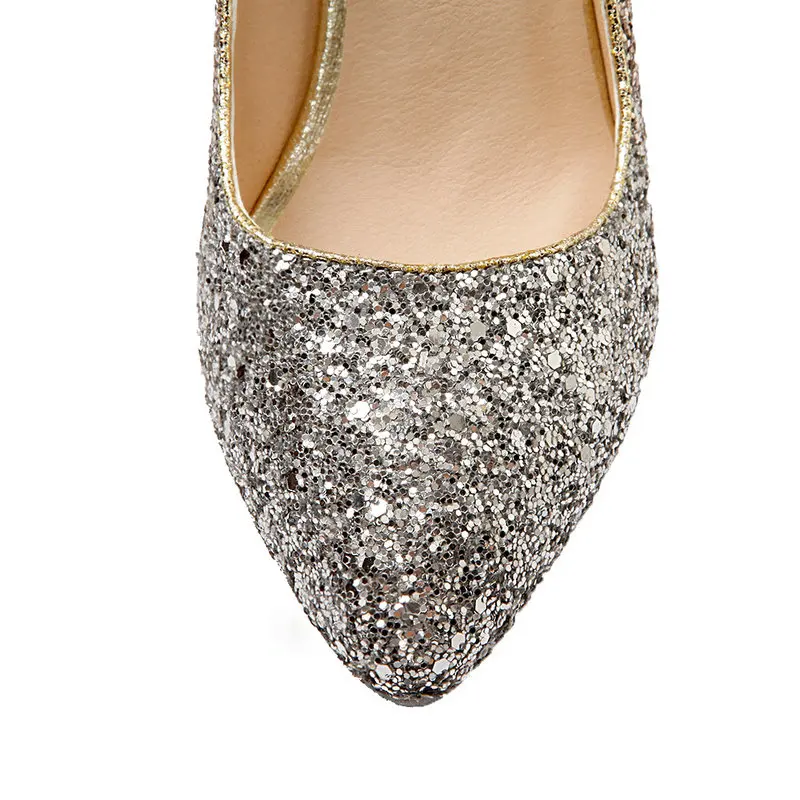 Градиент Тонкие туфли на высоком каблуке с острым носом Лодочки свадебный банкет