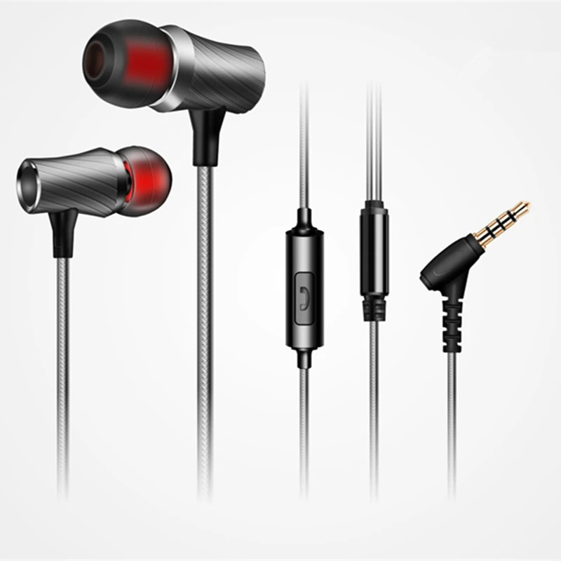 Высококачественные металлические наушники вкладыши Fonge D03 HD HiFi гарнитура Хорошие
