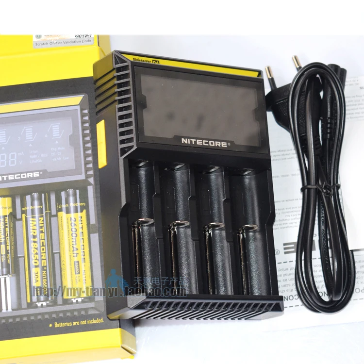 Зарядное устройство NITECORE D4 Digi зарядное с ЖК дисплеем для литий ионных