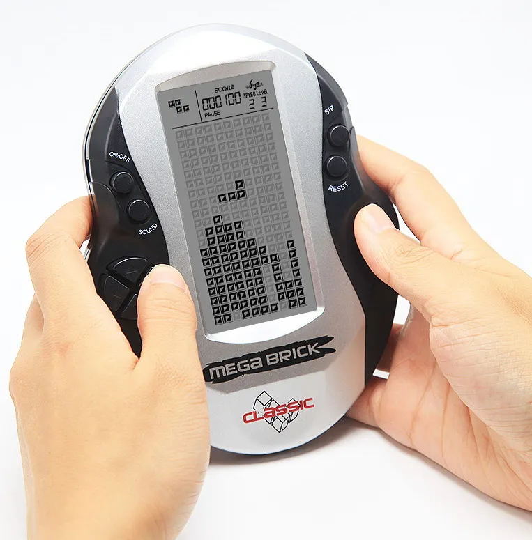 

3 Inch Childhood Tetris Handheld Game Players Game Console LCD Electronic Games Toys Game Console Riddle Educational Toys