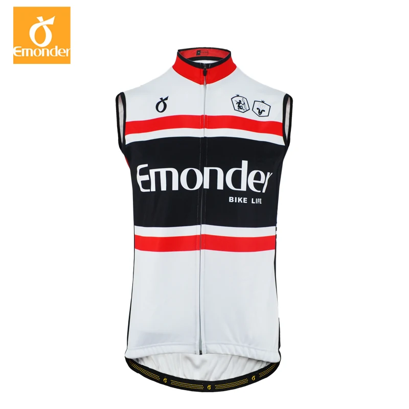 

EMONDER Men's Windproof Fleece Cycling Jacket Windproof Warm Vest Sleeveless MTB Sports Clothing Bicycle Bycicle Motocross