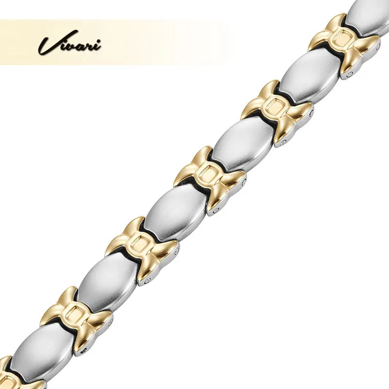 Vivari 2017 Для женщин jewellery подарок магнитный браслет Нержавеющая сталь 2-тон