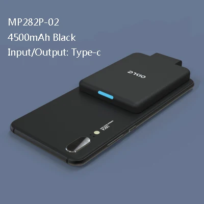 Type-C аккумулятор 4500 мАч портативная зарядка для Xiaomi Mi 9 SE чехол для зарядного устройства для Xiaomi Mi X 3 power Bank чехол для телефона - Цвет: 02-BLACK