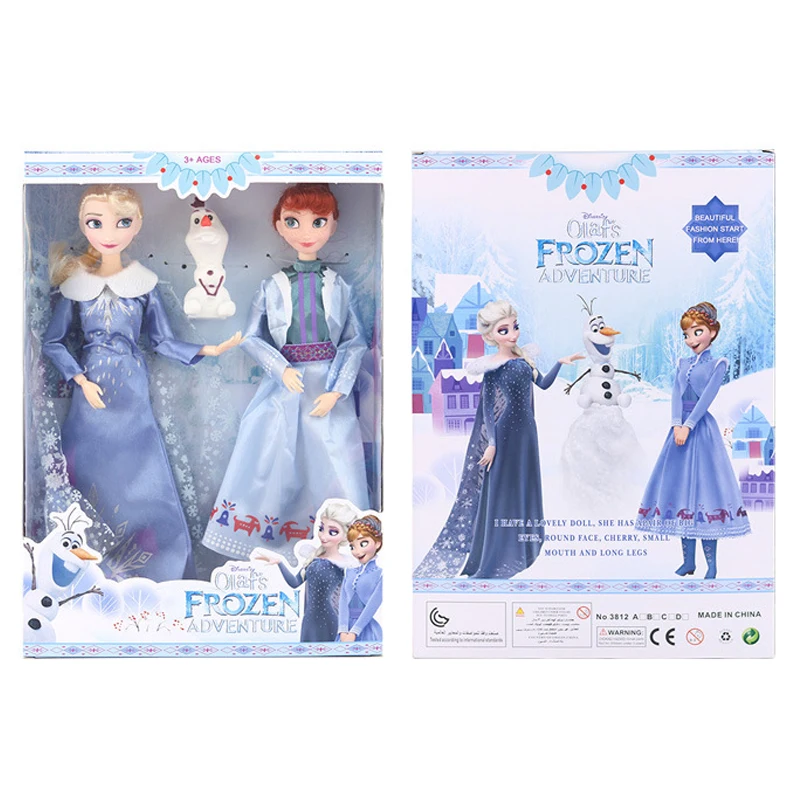 Disney детские плюшевые игрушки для девочек кукла Холодное сердце Анна Эльза мягкие