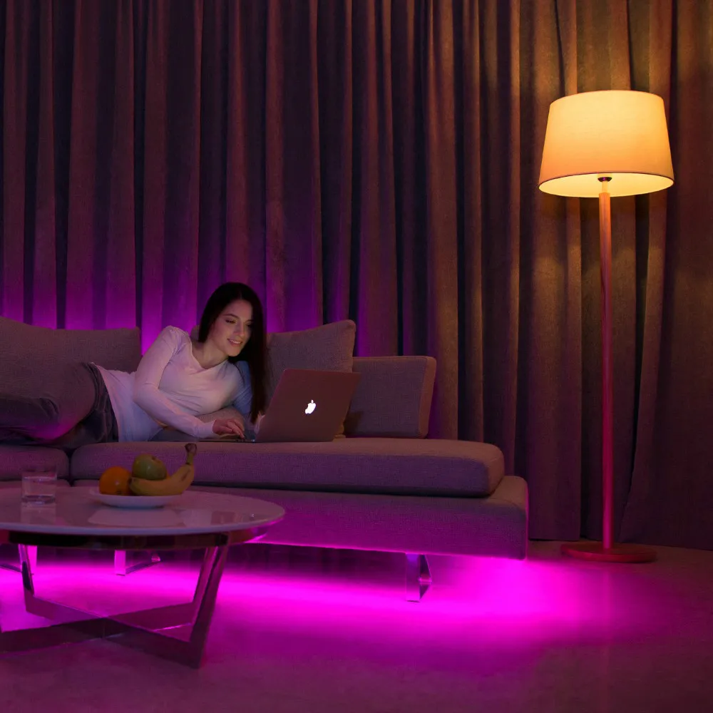 Умная Светодиодная лампа для дома Xiaomi mijia yeelight цветная 800 люмен 10 Вт E27 лимонная