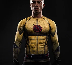 Flash Yelow Рождественский Капитан Америка, зимний солдат, Мстители 3, компрессионная футболка, Мужская футболка с длинным рукавом для фитнеса, Мужская одежда, топы - Цвет: Flash Yelow
