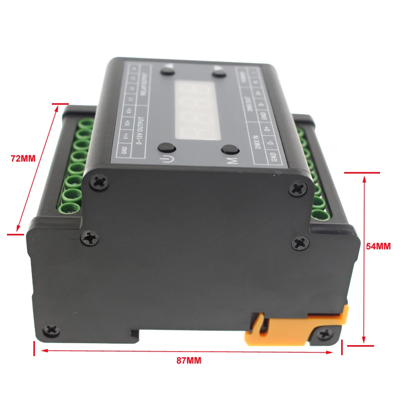 AC110 220v dmx вход сигнала 3 канала 0 10 В Диммируемый выход Светодиодный диммер 220 в