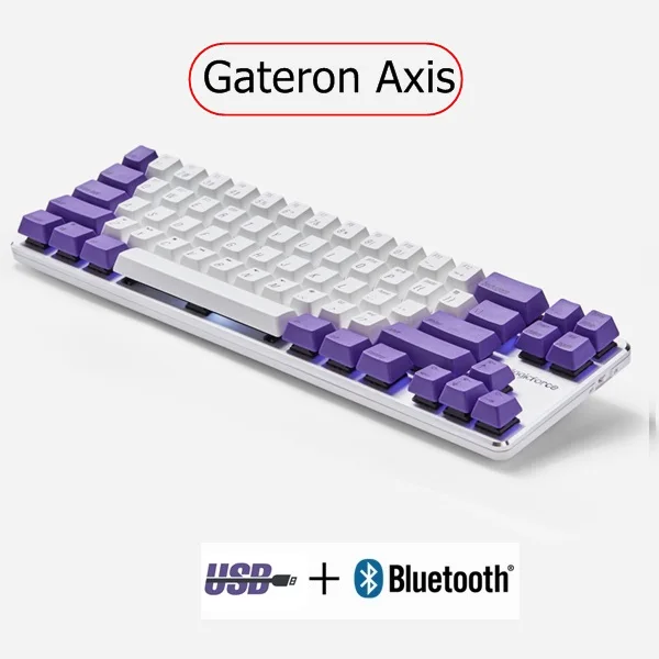 Хаки Magicforce Smart 2 Bluetooth 4,0 Беспроводная/USB Проводная Двухрежимная 68 клавишная механическая клавиатура PBT Keycap подключение нескольких устройств - Цвет: Хаки
