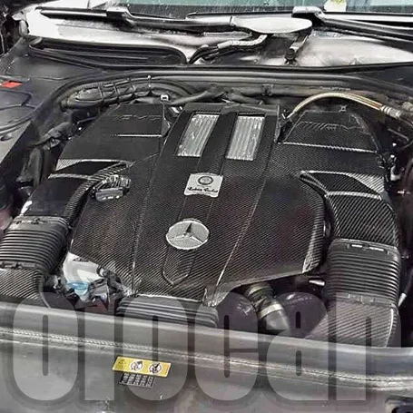 OMS углеродная крышка двигателя для Benz W222 S400|Обвесы| |