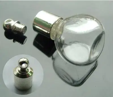 Стеклянные флаконы с подвеской 50 шт. уплотнительные кольца винтовая крышка