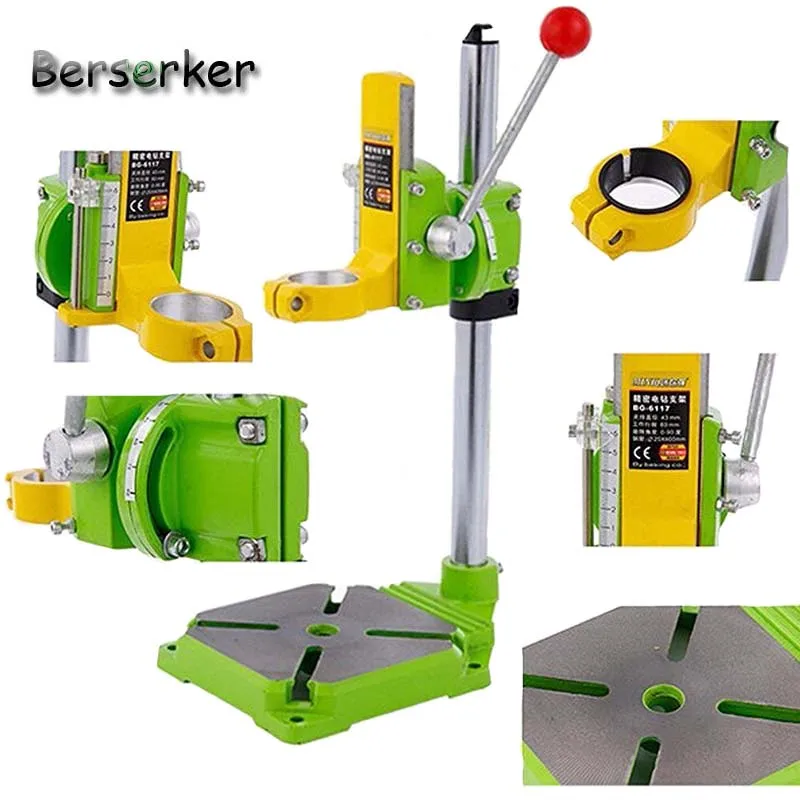 Стойка Berserker для дрели держатель зажим регулируемая угловая подставка сверления