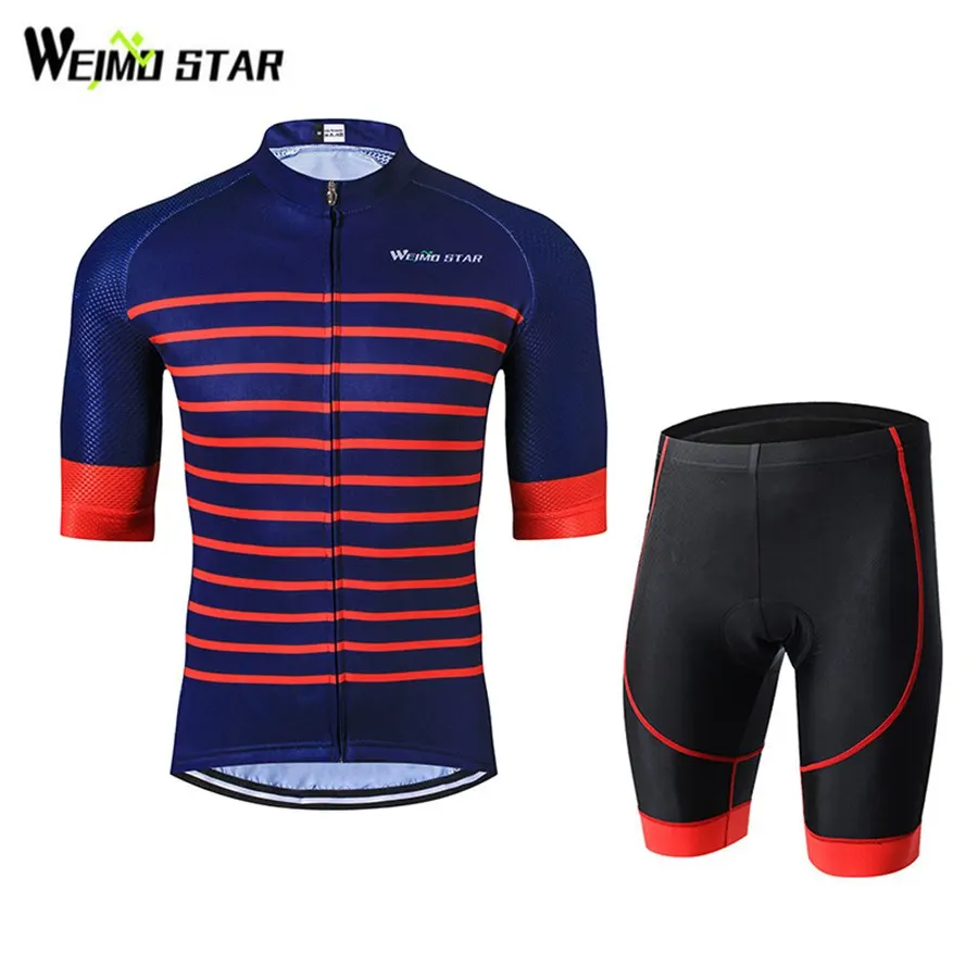 Красная рубашка в полоску Джерси для велоспорта новинка 2017 WEIMOSTAR Мужская