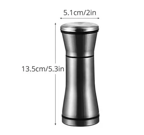 stainless steel Мельница для соли и перца измельчители из нержавеющей стали морская соль мельница для перечной кукурузы с регулируемой Керамической шлифовальной машиной кухонные инструменты - Цвет: stainless steel