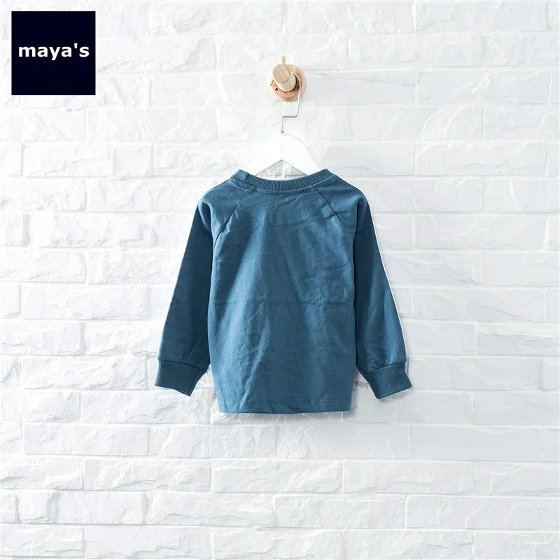 Mayas/Новые модные мягкие хлопковые базовые рубашки для мальчиков осенние Топы в