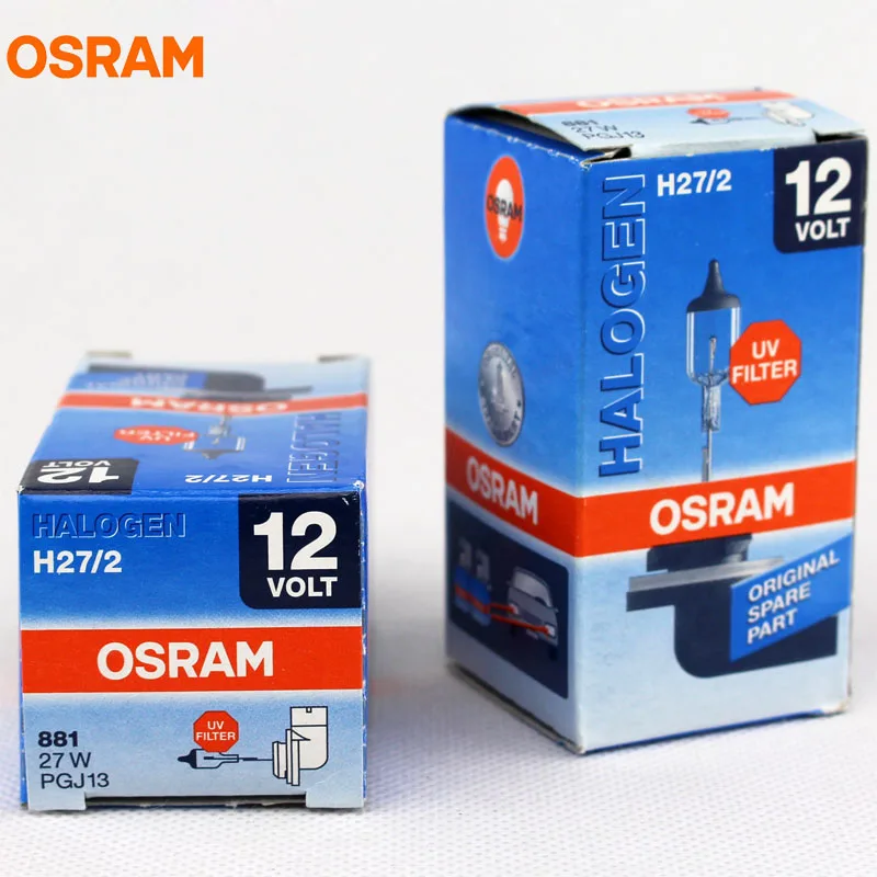 Галогенные Оригинальные противотуманные фары OSRAM 881 H27/2 Вт 12 В 27 3200K PGJ13