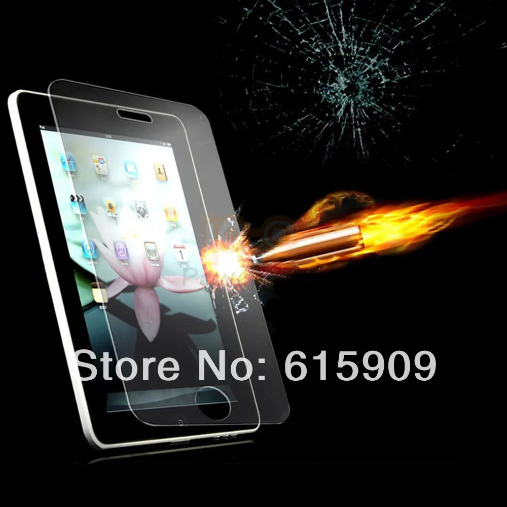 Free Shipping Wholesale 10pcs/Lot Explosion-proof Tempered Glass Film Screen Protector Kit for Apple iPad Mini New | Мобильные