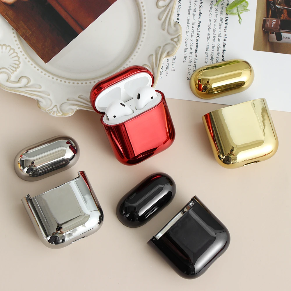 Новая оболочка для наушников Apple Airpods защитный чехол роскошный противоударный