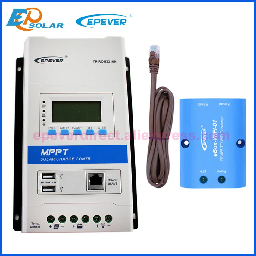 Контроллер солнечной зарядки EPever Triron3210N 30 А MPPT 12 В 24 солнечный регулятор с