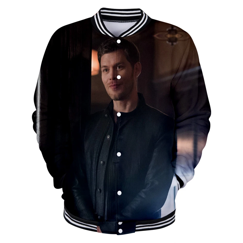 2019 niklaus mikaelson 3D Long Sleeve Casual Baseball Jackets Fashion Kpop Hip Hop Warm College | Мужская одежда