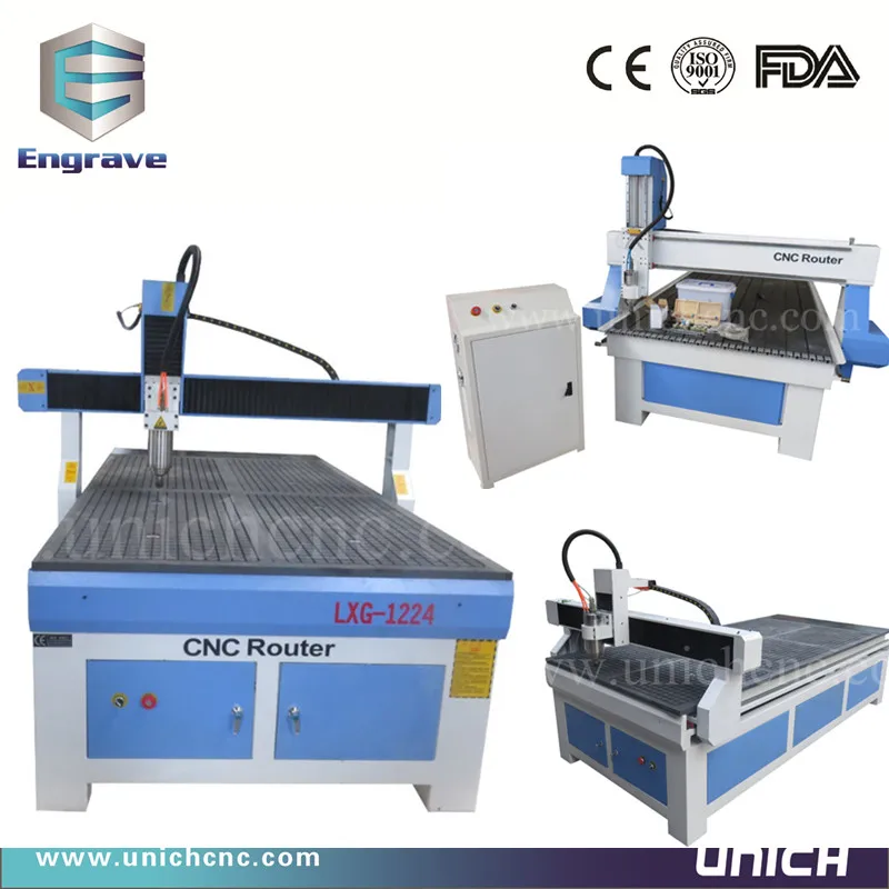 Быстрая скорость Unich 1224 cnc маршрутизатор машина/cnc подвергая механической