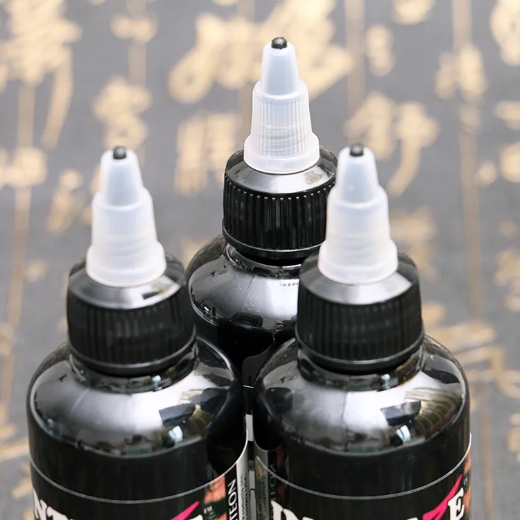 Набор пигментных чернил для тату 3 бутылки 4 унции 100 мл|tattoo ink pigment|tattoo inkink tattoo |