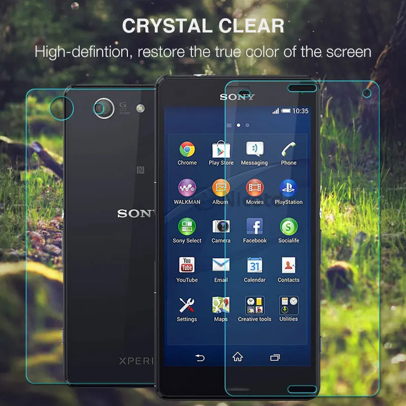 2 шт./лот закаленное стекло для Sony Xperia Z3 Mini Compact D5803 D5833 9H 2.5D защитная пленка |